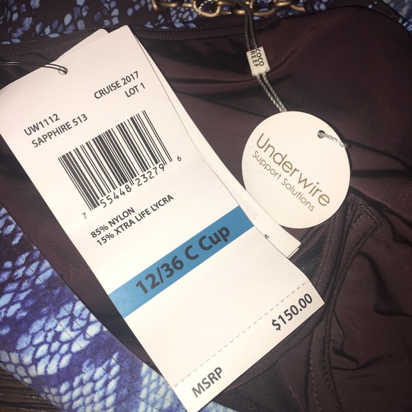 NEW COCO REEF High Tide Underwire 1-Piece Swimsuit - Picture 4 of 8